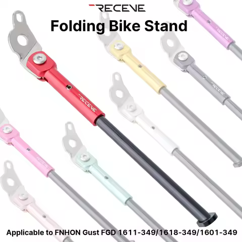 RECEVE Folding Bicycle Kickstand 349 Aluminum Alloy Foot Support Bike Kickstand Parking Stand Footre