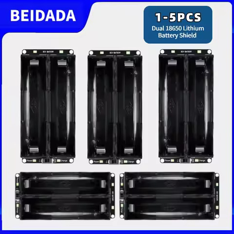 Dual 18650 Lithium Battery Shield V3/V8 Power Bank 2 Way Charging Module 5V/3A 3V/1A Type-C Micro US