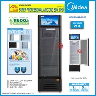 Midea Chiller MDRZ432FGG30 (310L) / MDRZ304FGG30 (211L) R600A ECO REFRIGERANT Showcase Chiller