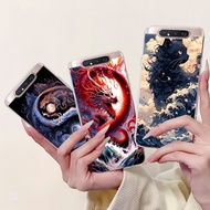For Samsung A80 Case SM-A805F SM-A8050 Shockproof Cover Cool Dragon Cartoon Soft Silicone Casing on 