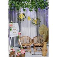 Ready Dekorasi lamaran backdrop VARIASI/Dekorasi lamaran/akadnikah