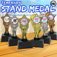 PLASTIC TROFI PIALA FREE DESIGN STICKER MEDAL-HADIAH @SUKAN AWARD