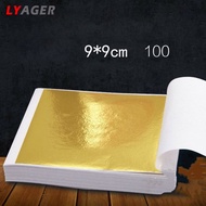 AGM 100 Pages 24K Gold Leaf Art Design Gold-Plated Frame Decorative Materials
