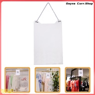 Door Knob Hanger Sign Hanging Price Board Make up Commodity 15.00X10.00X1.00CM Transparent Acrylic O