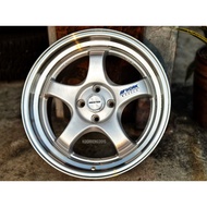 New Car Sport Rim WORK MEISTER S1 Wheels - 17x8J 4x100 ET35 SILVER/ML - READY STOCK