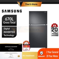Samsung 670L Digital Inverter Twin Door Fridge | RT21M6211SG/ME (Refrigerator Peti Ais Peti Sejuk 电冰箱) RT21M