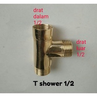 T-shower connection 1/2"