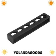 YOLANDAGOODS1 Shot Glass Holder, Multipurpose with 6 Slots Shot Glass Tray, Durable Easy to Use Bamb