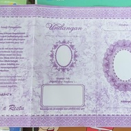 Kartu Undangan Pernikahan Jadi - Warna Ungu Rp 95.000 Per 100 Lembar