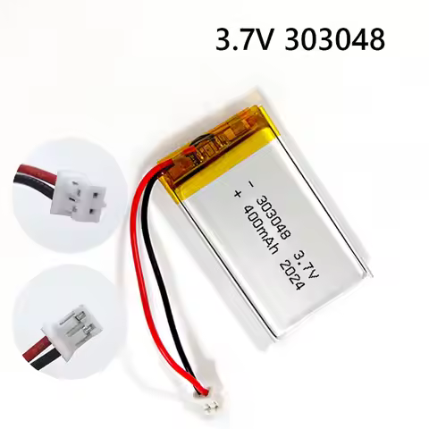 303048 303050 3.7V Battery 400mAh 403048 Polymer Lithium Batteries Li-ion PH2.0 2pin for Pet Drinkin