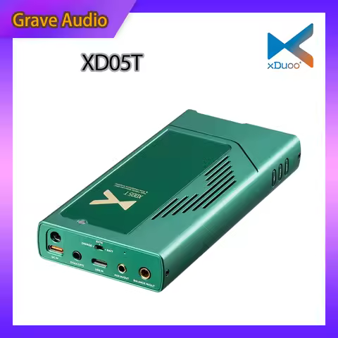 xDuoo XD05T HiFi Portable Decoder XD05 T Dual Tube AMPs Dual ES9039Q2M Chip USB DAC Headphone Amplif