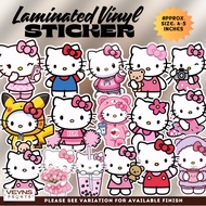 HELLO KITTY LAMINATED VINYL STICKER FOR TUMBLER LAPTOP TABLET NOTEBOOK ETC