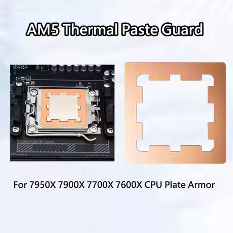 ICE Whale AM5 Thermal Paste Guard Chips Heat Dissipation Armor Cover Copper AMD For 7950X 7900X 7700