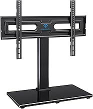 PERLESMITH Swivel Universal TV Stand Mount for 32-82 Inch LCD OLED Flat/Curved Screen TVs up to 99lb