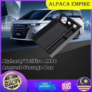 Toyota Alphard Vellfire AH40 Armrest Organiser Tray Console Storage Box Car Accessories