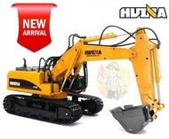 🚜 HUINA 1535 RC Excavator 1:14 | 🔧 15CH Remote Control Digger | 🪨 Metal Bucket Construction Toy | 🎮