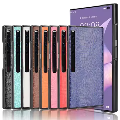 For Huawei Mate Xs 2 5G Case Luxury PU Leather Retro Crocodile Skin Hard Cover For Huawei mate xs 2 