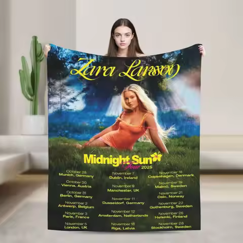 Zaras Larsson Blanket Warm Cozy Fluffy Throw Blankets for Sofa 50x60 Inch Multi-size Bedspread