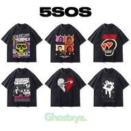 Ghostxyz T-Shirt 5sos Wash Oversize Vintage Tee