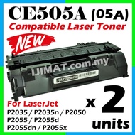 2 Units Compatible Laser Toner Cartridge CE505A 05A CE505 505A For HP LaserJet P2035 / P2035n / P205