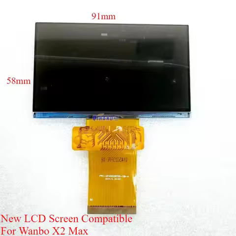 New LCD Screen Panel Compatible For Wanbo X2 Max FPC-QY45018FOG-01-A FPC-QY40095FOG-01-A 91x58 90x57