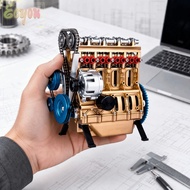 ECYOU Car Engine Model, Resin 3.94in 8 Cylinder Engine Model, Miniature Miniature Model 8 Cylinder E