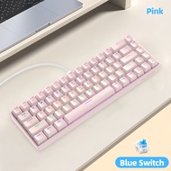 68-key Mechanical Keyboard Fully DIY Hot-Swappable Design Switch 65% Gaming Keyboards RGB Wired Gami