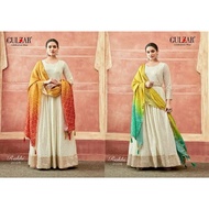 White Embroidered Georgette Anarkali Suits/Ethnic Wear/Indian Suits