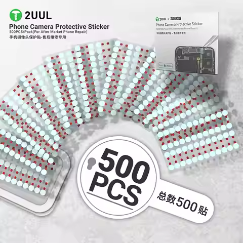 2UUL DA31 Phone Camera Protective Sticker 500PCS/Pack for Phones Repair Camera Dustproof & Scratchpr