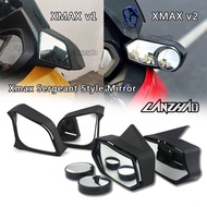 【In stock】For YAMAHA XMAX 300 v1 v2 2017-2023 Dodge Mirror Sergeant Style Side Mirror Rear View Mirror 6KIP