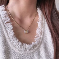 中古正品Givenchy 紀梵希鍍金水鑽項鏈頸鍊 蛇骨鏈 送禮