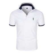 YSL Business Men Short Sleeve Polo Shirts Summer Shirt 4 Colors Size M-4XL In Stock 0041