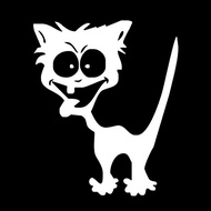 Car Sticker Funny Crazy Cat Car Sticker Funny Funny Cat Reflective Car Sticker20251220