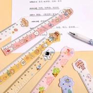CUTE RULER 15 CM STUDENT RULER CUTE MOTIF FUNNY CHARACTER RULER 15 CM SCHOOL RULER PLASTIC MATERIAL