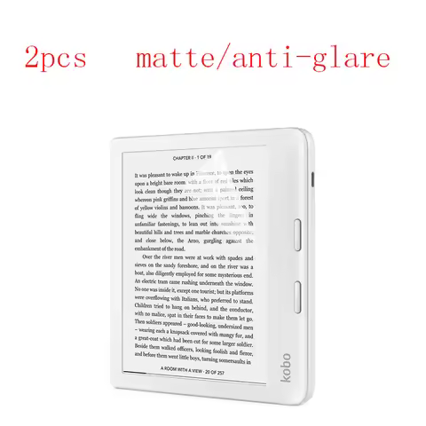 Anti-glare Screen Protector Film For Kobo Libra H2O/Kobo Libra 2/Kobo Sage protective 2pcs in 1 pack