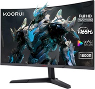 Koorui จอภาพคอมพิวเตอร์24นิ้ว-FHD 1080P GAMING Monitor 165Hz VA 1ms 1800R จอภาพ LED พร้อมบางเฉียบ, X