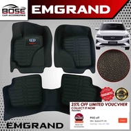 5D Deep Dish Matting for Geely Emgrand 2021 - Onwards Floor matting 2 rows 3 pcs Front and Rear Seat