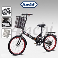สินค้าพร้อมส่งในไทย มีการรับประกัน จักรยานพับได้ 20 นิ้ว Folding Bikes จักรยาน เกียร์ 7 จักรยานผู้ใหญ่ จักรยานแม่บ้าน