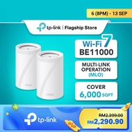 TP-Link Deco BE65 BE11000 Whole Home Mesh Router WiFi 7 System (1 / 2 / 3 Pack)