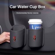 Car Water Cup Stand Rear Seat Drink Rack Leather Water Cup For Hongqi HS5 H5 H9 E-QH5 E-HS9 H7 E-HS3