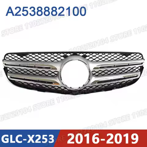 for 2016-2019 X253 Mercedes Benz GLC200 GLC250 GLC300 GLC43 Front Bumper Radiator Grill Mesh Middle
