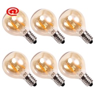 6Pcs 1.5W LED G40 Replacement Bulb 220V Retro Globe Gold Dimmable Bulb for Indoor/Outdoor String Lig