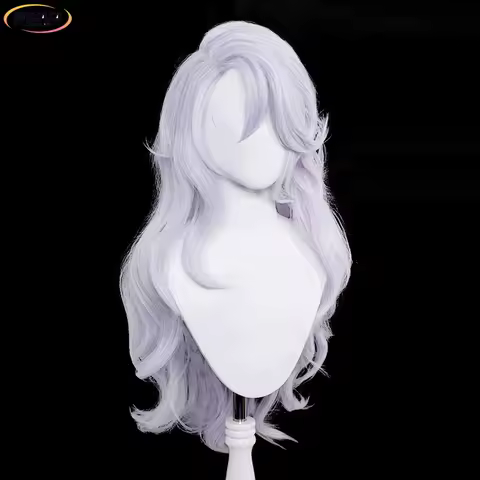 High Quality Female Gojo Satoru Cosplay Wig Anime Long Silver Purple Wavy Heat Resistant Synthetic H
