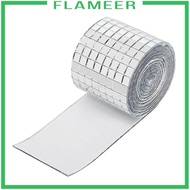 [Flameer] Mirror Tiles Disco Ball Tiles Bulk Mini Mosaic Stickers Mini Square Mirror Tiles for Bathroom Handmade Craft Photo Frame Vase