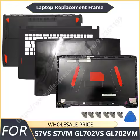 NEW For ASUS S7VS S7VM GL702VS GL702VM Laptop LCD Back Cover Front Bezel UK Palmrest Bottom Case Lap