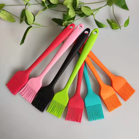 Silicone Brush Parting Oil Brush Food Baking Oil Brush Cake Adding Brush Cooking Brush Seasoning Bru
