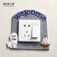 Switch ins Wind switch Protective Cover Household Light switch sticker Wall sticker Socket sticker Decorative Frame Cover Luminous Anti-dirty Cover Ugly
