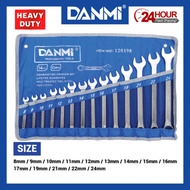 *DANMI* 8MM-24MM X14PC HEAVY DUTY COMBINATION WRENCH SET