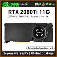 SKJYR JIESHUO RTX 2080TI 11GB 352bit GDDR6 Turbofan NVIDIA Rtx 2080 Ti ซีรีส์ Rtx2080ti การ์ดจอคอมพิวเตอร์11G ฯลฯ2080ti Rtx LHGJY