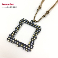 FranceBed Luxury放大鏡方框項鍊/ 黑色 (隨身攜帶的放大鏡)